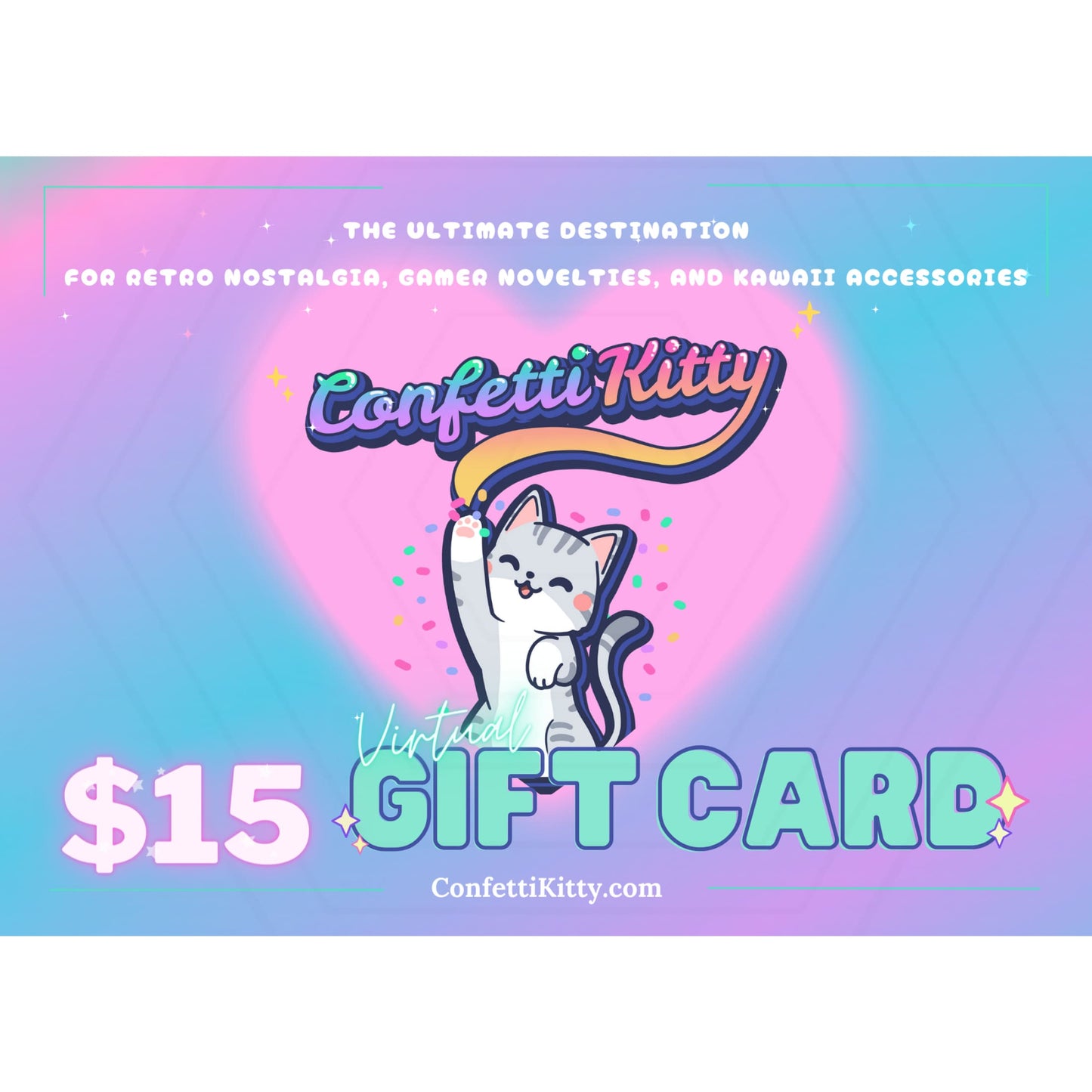 Digital Gift Card from Confetti Kitty, Only 10