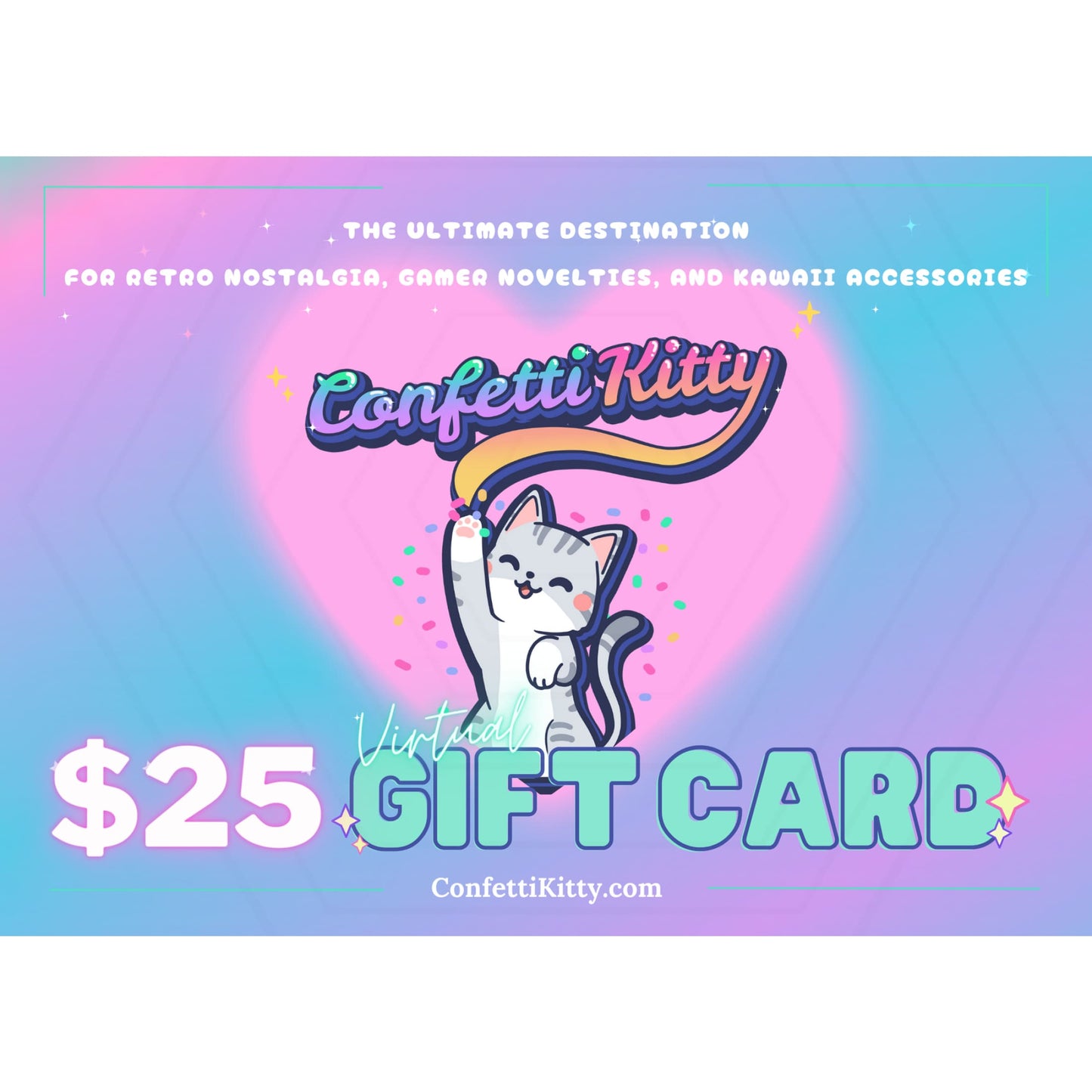 Digital Gift Card from Confetti Kitty, Only 10