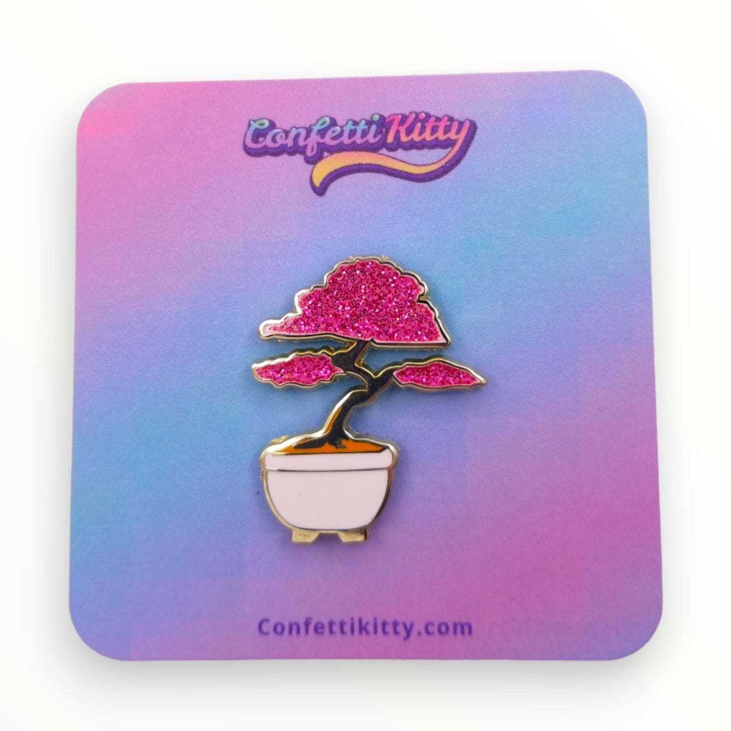 Cherry Blossom Sakura Tree Hard Enamel Pin from Confetti Kitty, Only 12.99