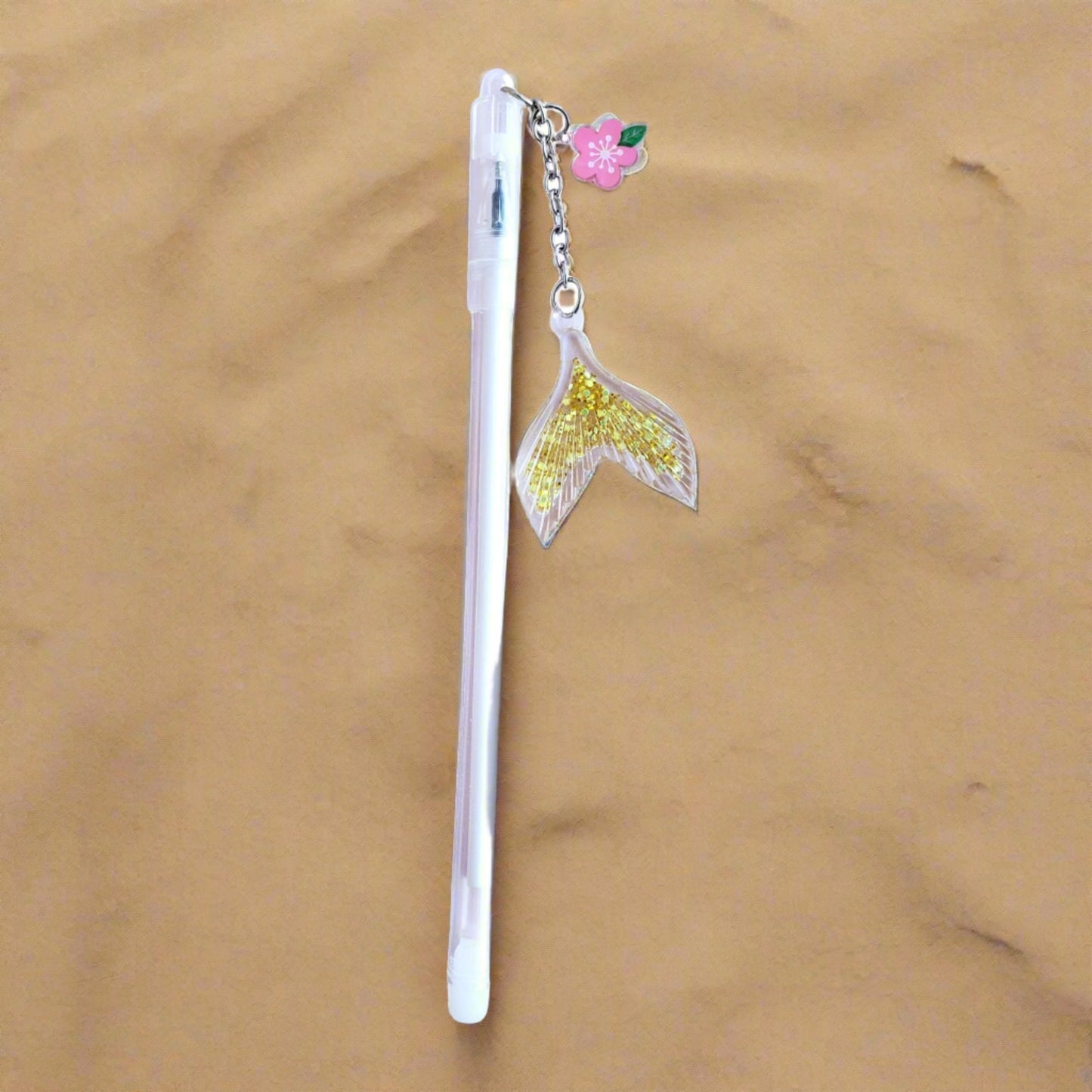 Mermaid Tail Charm Gel Pen from Confetti Kitty, Only 1.49
