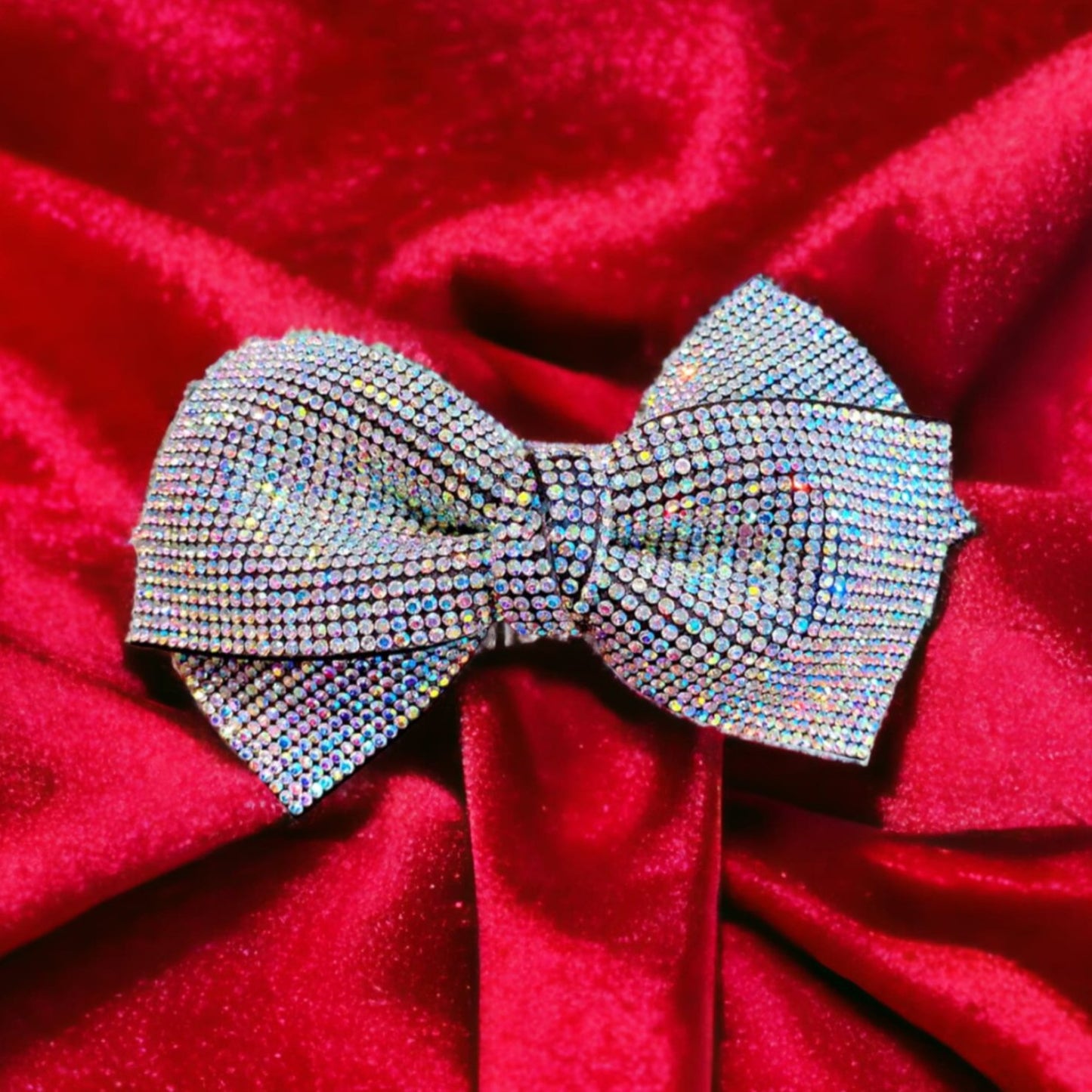 Iridescent Aurora Borealis Rhinestone French Barrette from Confetti Kitty, Only 9.99