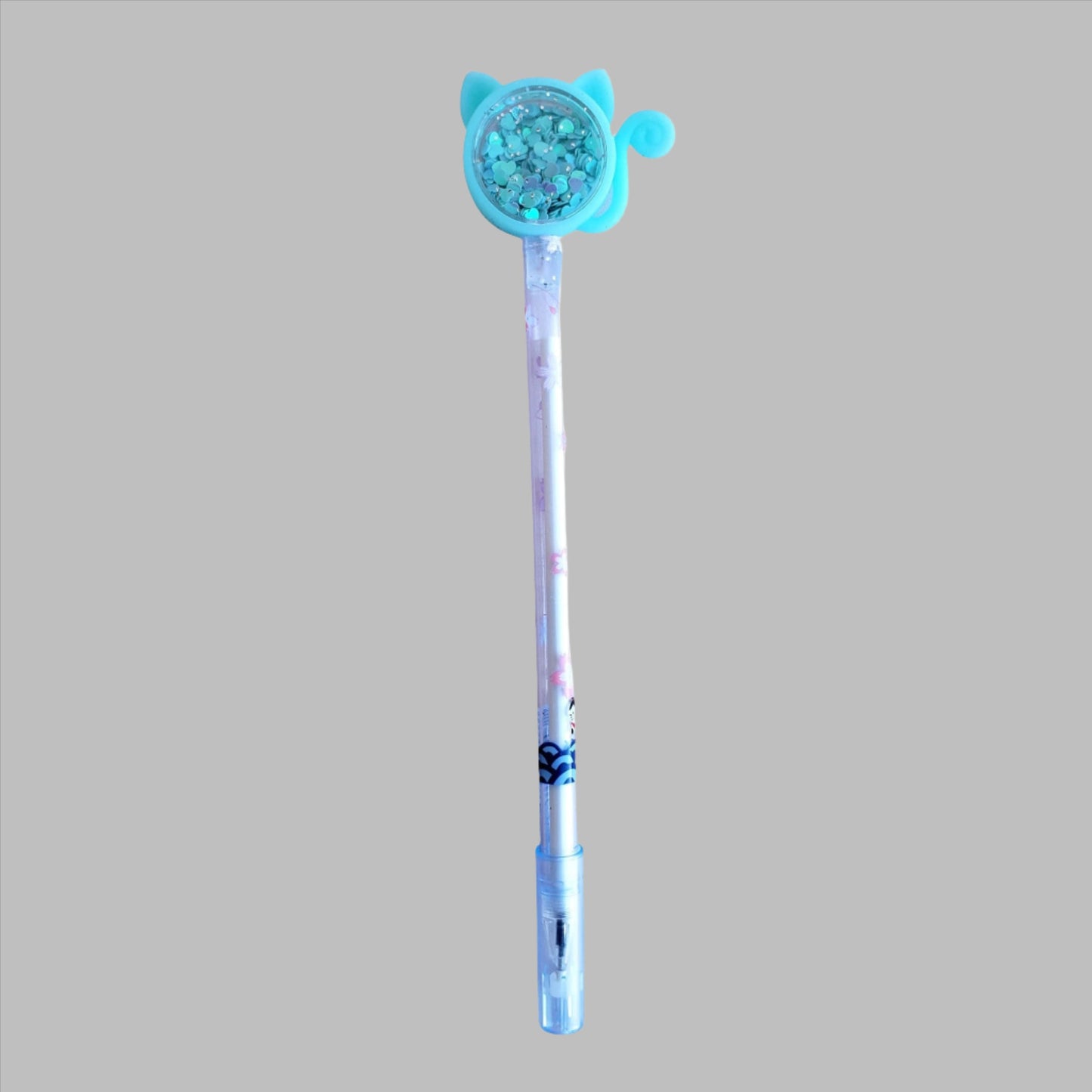 Cat-Shaped Sequin Shaker Gel Pen from Confetti Kitty, Only 1.49
