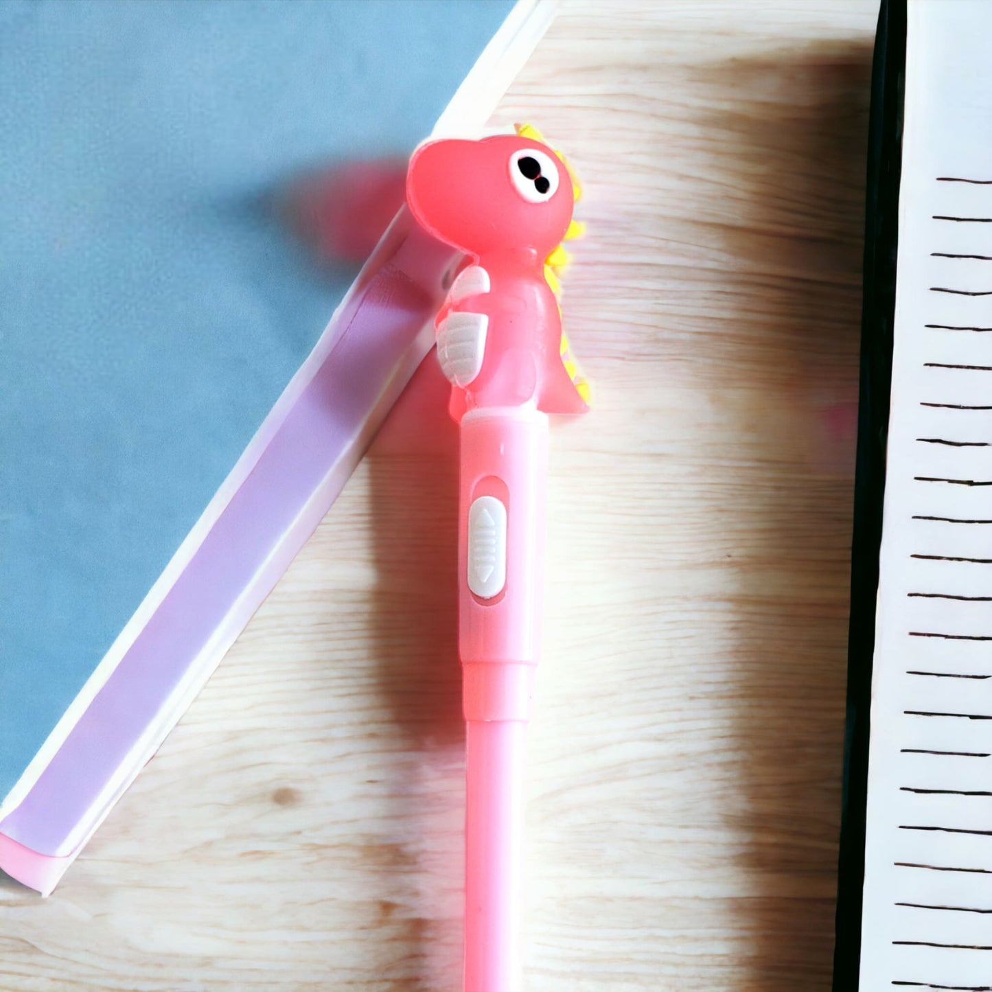 Light-Up LED Miniature Dinosaur Gel Pen from Confetti Kitty, Only 3.99