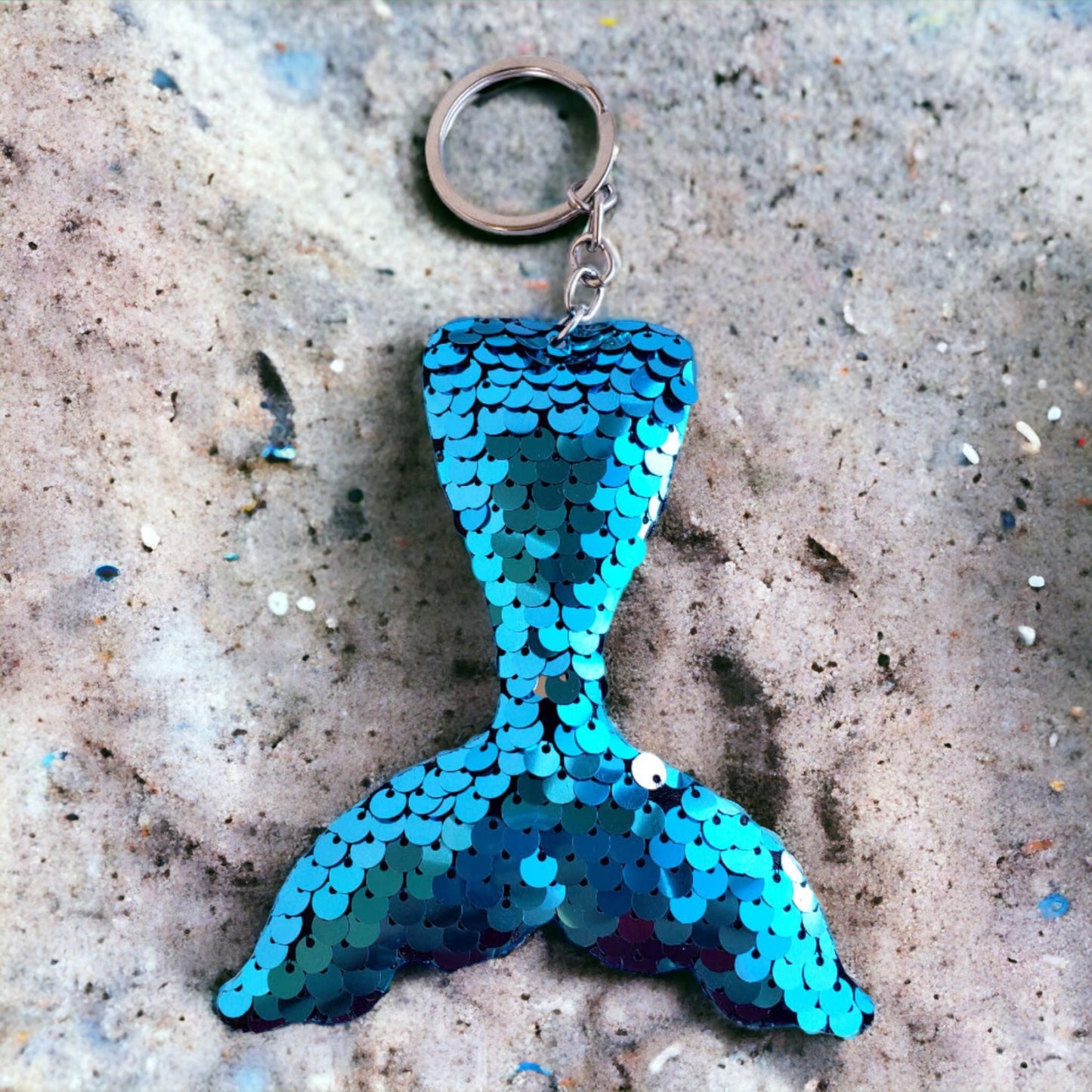 Mermaid Tail Sequin Bag Charm Keychain from Confetti Kitty, Only 2.99