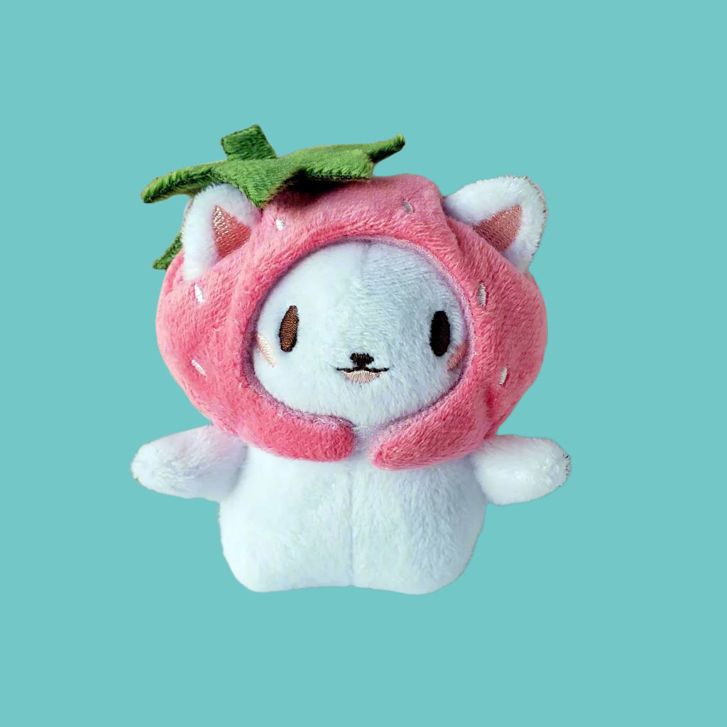 Strawberry Cat Plush Mascot from Confetti Kitty, Only 10