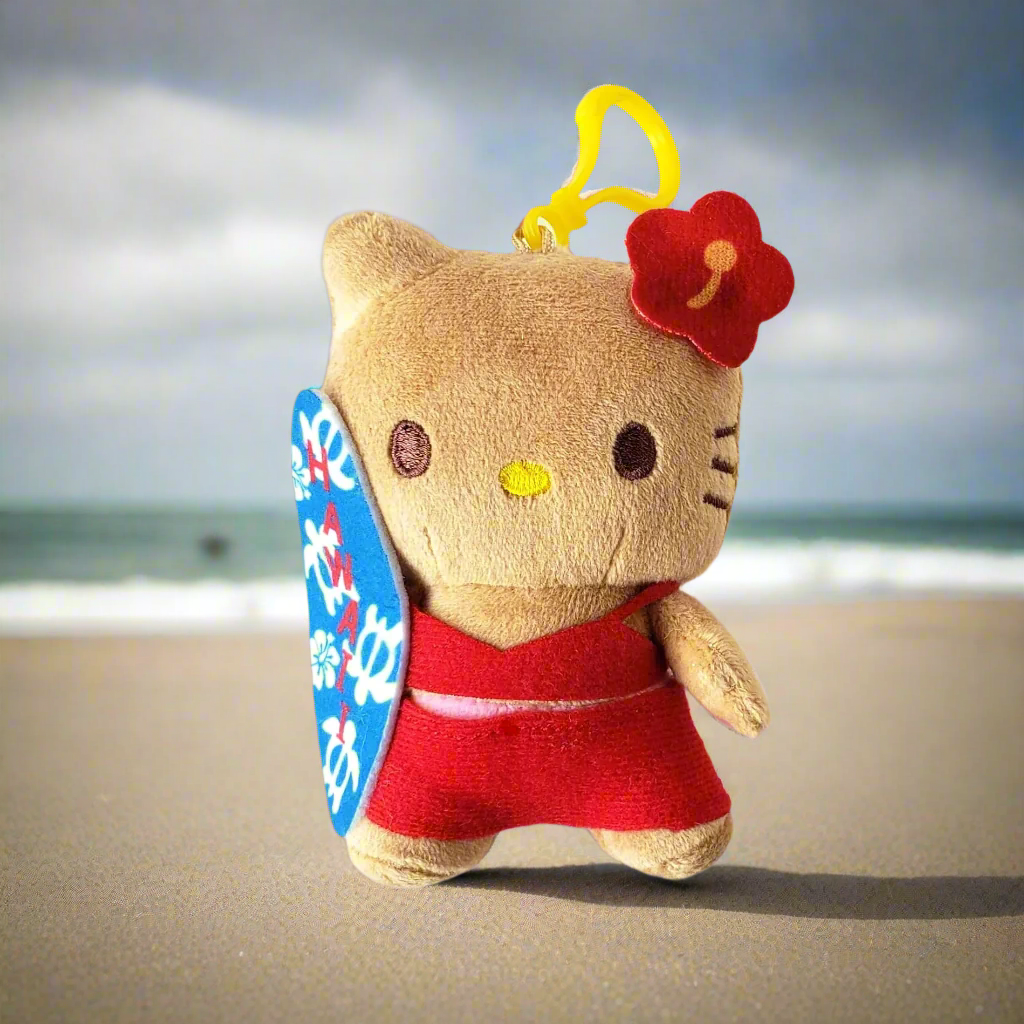 Surfin' Hello Kitty Plush Keychain
