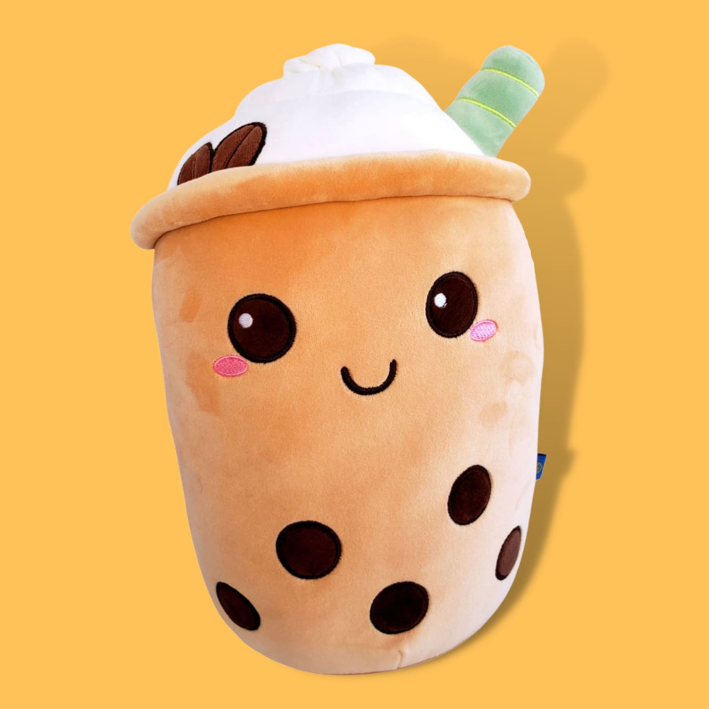Large Mocha Boba Milk Tea Pillow Plush from Confetti Kitty, Only 32.99
