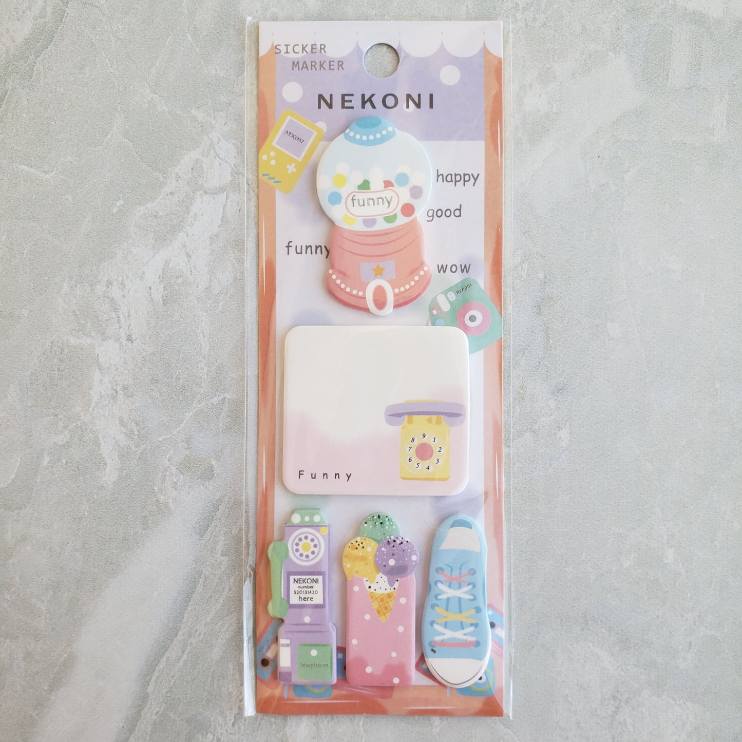Nekoni Gumball Machine Sticky Note Set from Confetti Kitty, Only 4.99