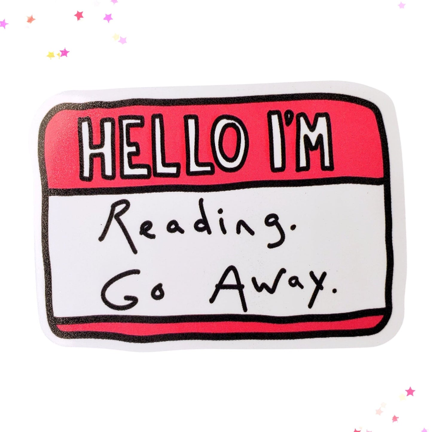 Busy Reading Waterproof Sticker from Confetti Kitty, Only 1.00