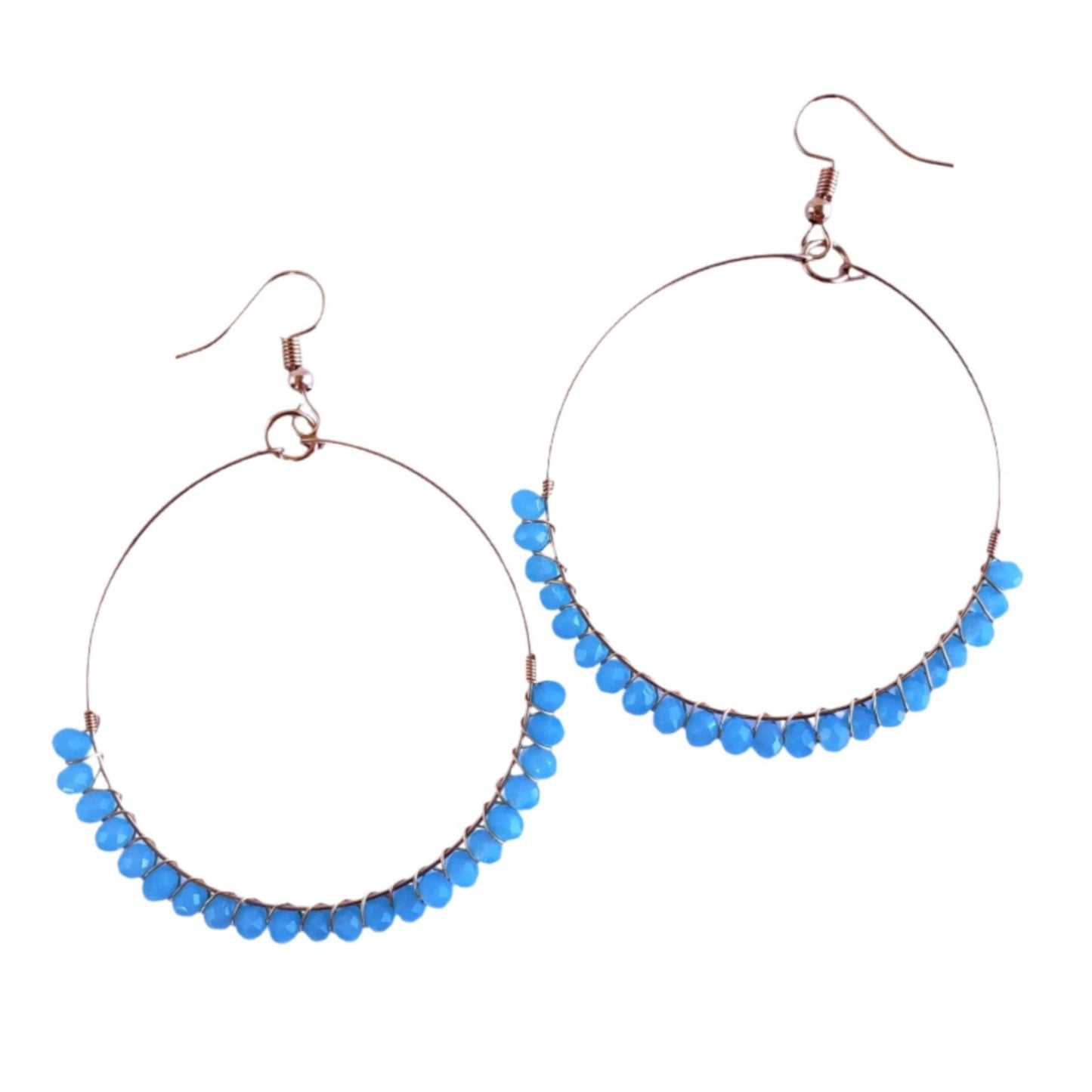 Gold and Mint Hoop Earrings from Confetti Kitty, Only 7.99