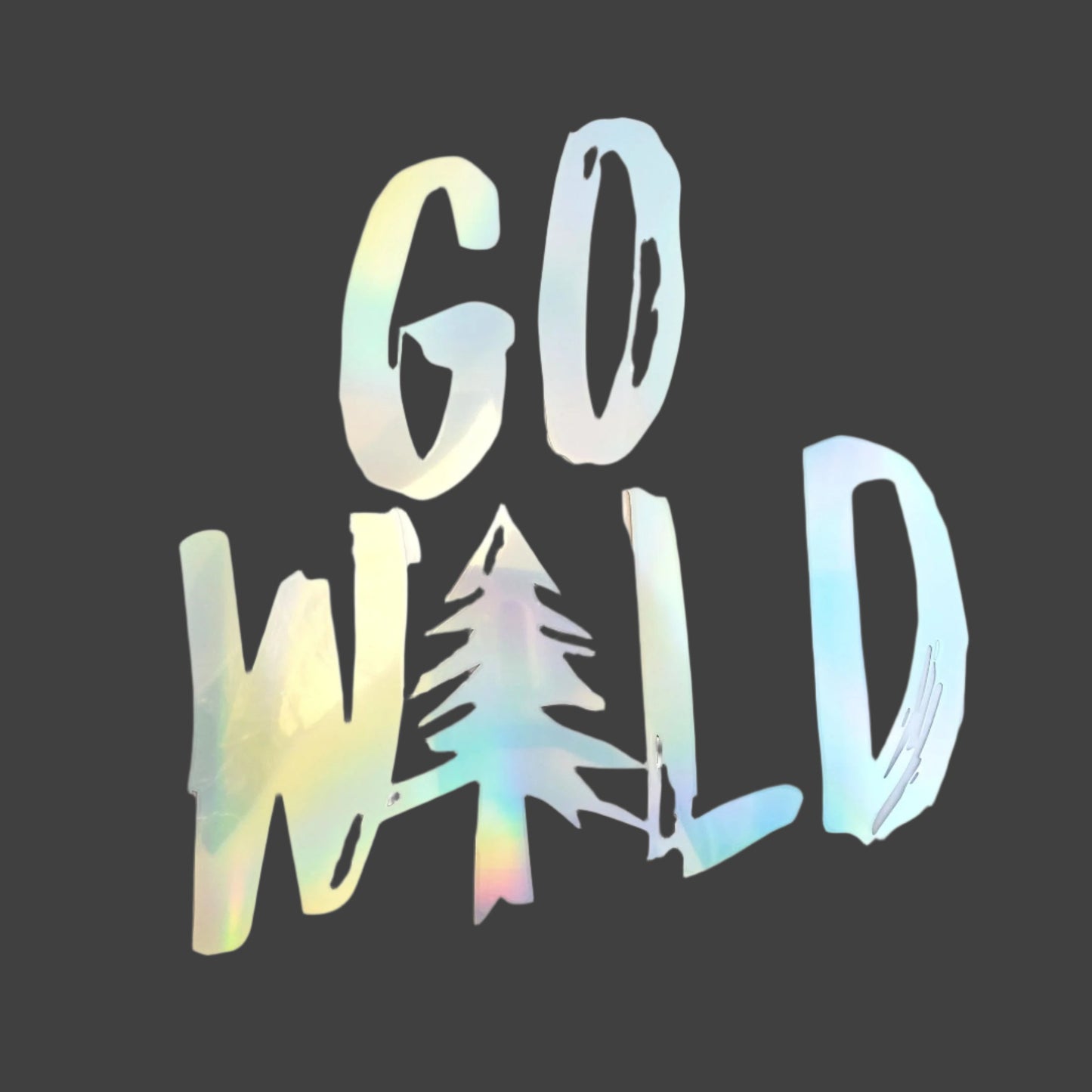 Holographic Go Wild Car Decal from Confetti Kitty, Only 7.99