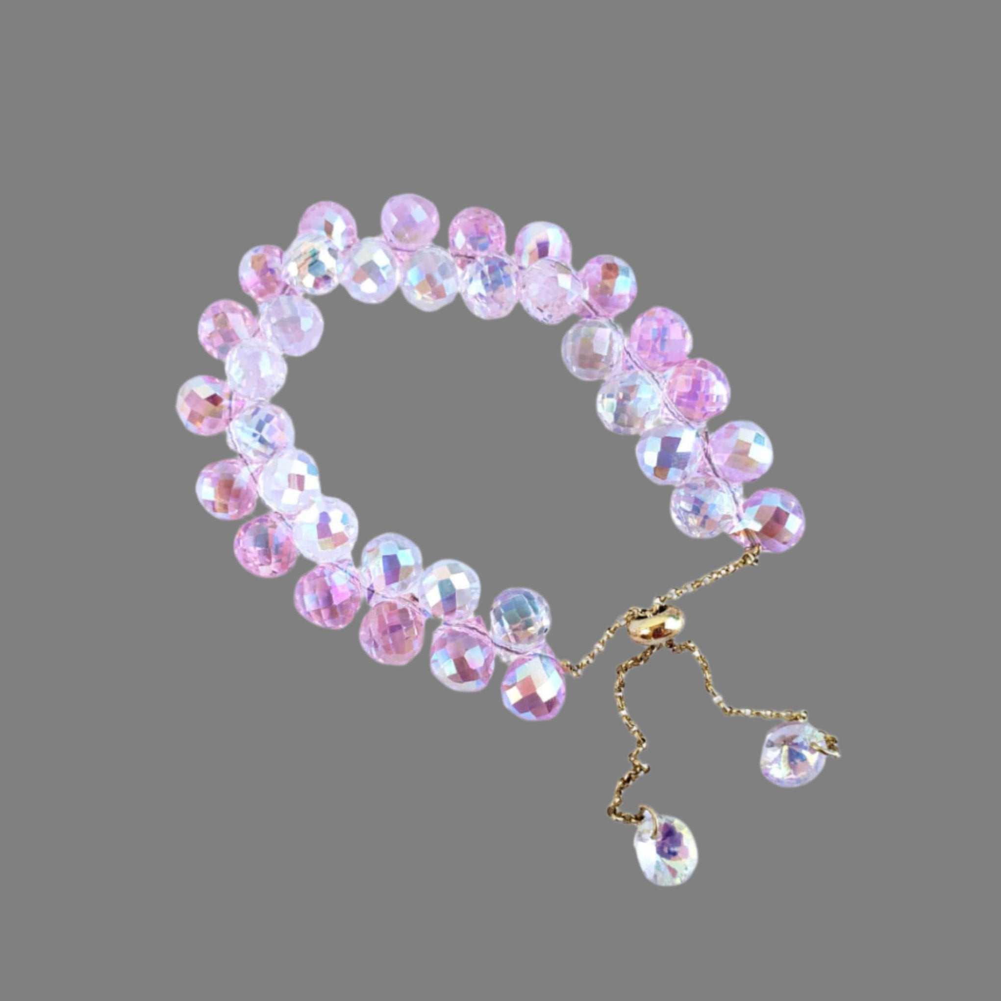 Iridescent hot sale crystal bracelet