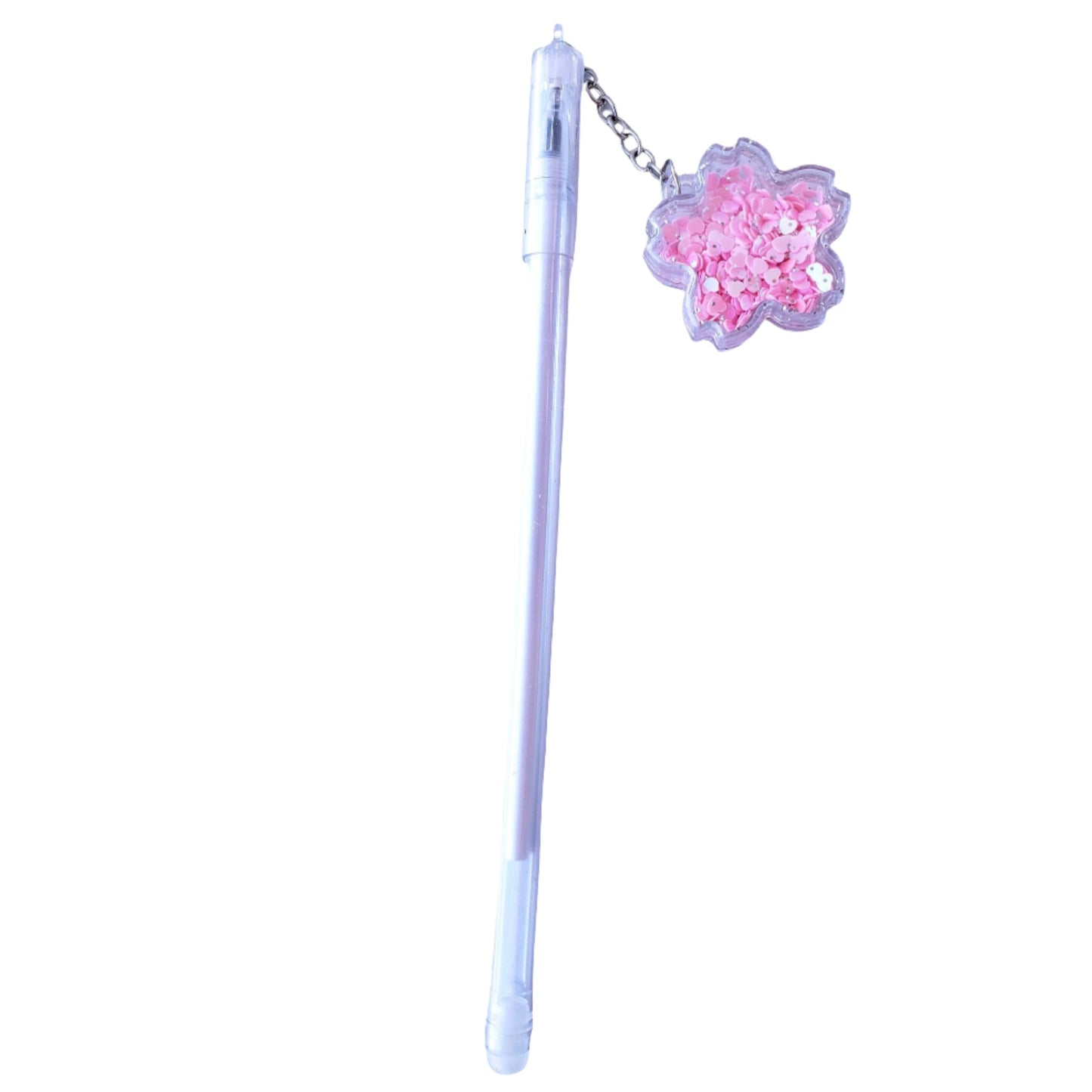 Kawaii Sakura Flower Charm Gel Pen from Confetti Kitty, Only 2.99