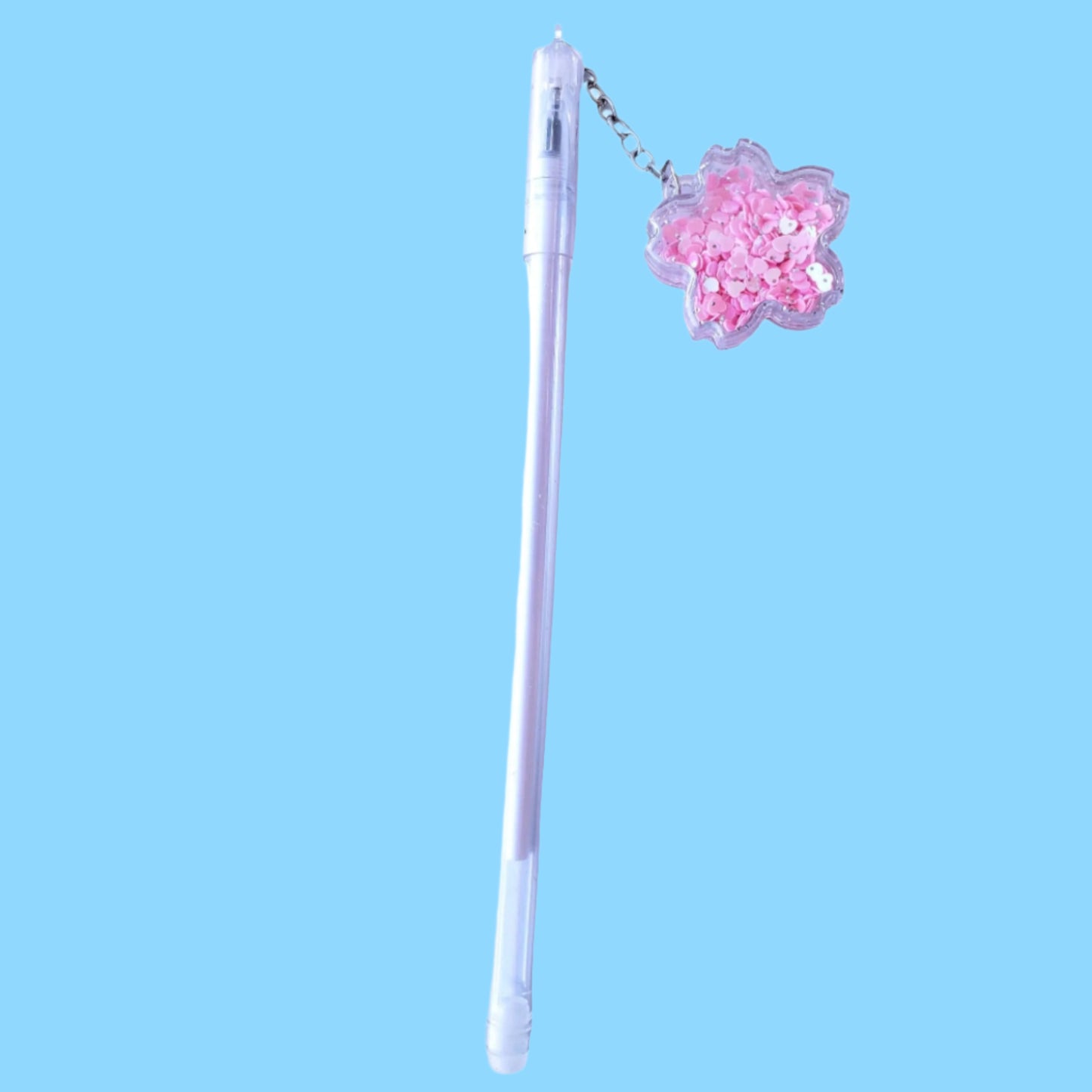 Kawaii Sakura Flower Charm Gel Pen from Confetti Kitty, Only 2.99