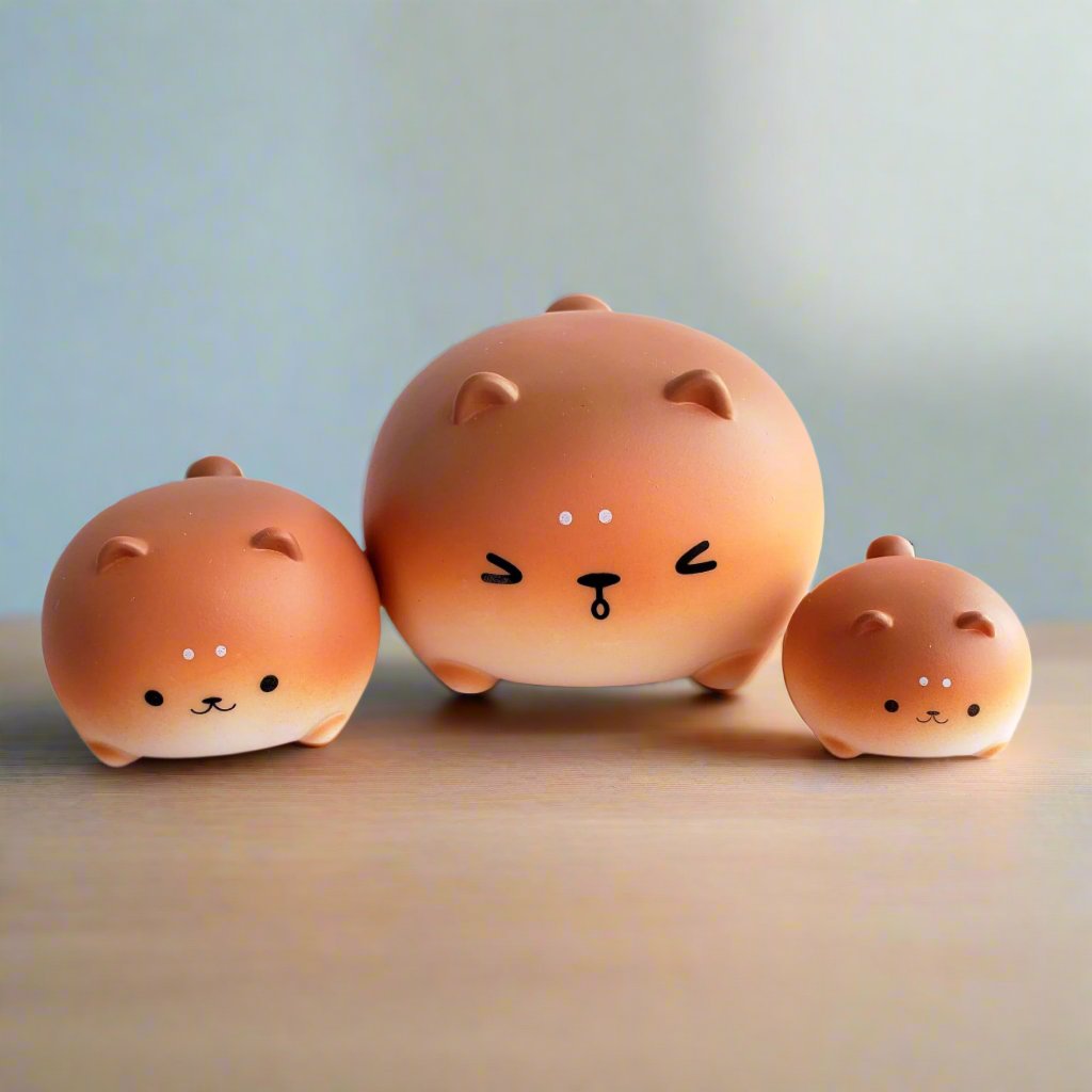 Kawaii Shiba Inu Soft Figurine Family from Confetti Kitty, Only 36.99