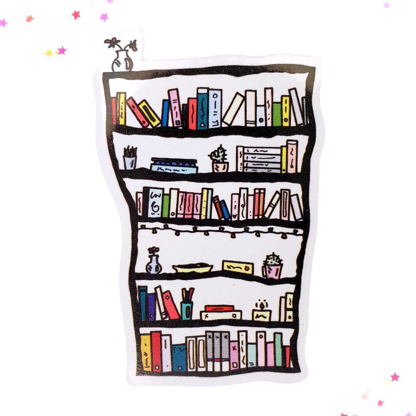 Late Night Reading Waterproof Sticker from Confetti Kitty, Only 1.00