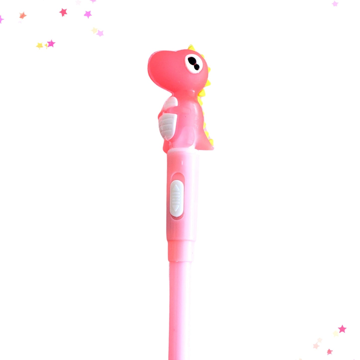 Light-Up LED Miniature Dinosaur Gel Pen from Confetti Kitty, Only 3.99