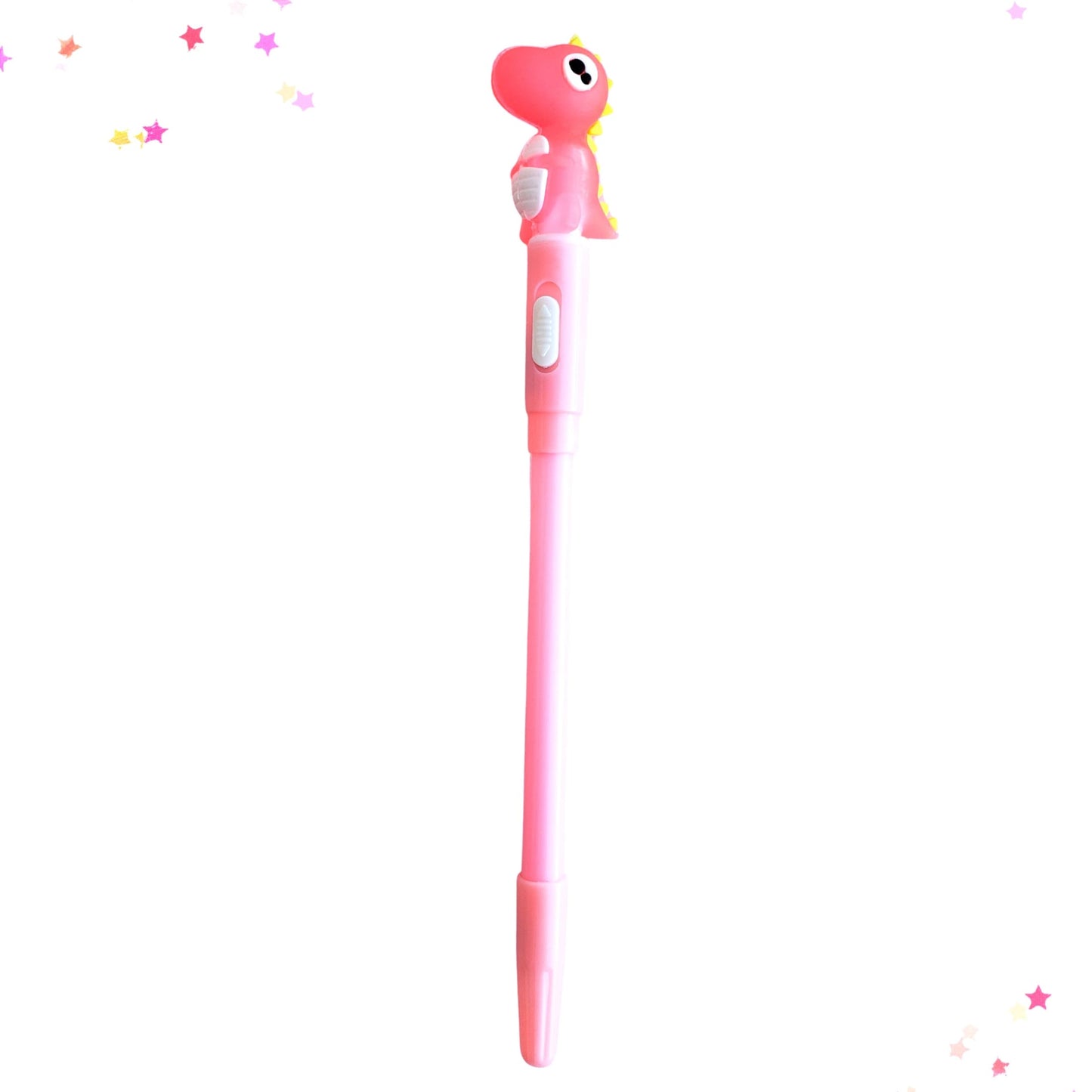 Light-Up LED Miniature Dinosaur Gel Pen from Confetti Kitty, Only 3.99