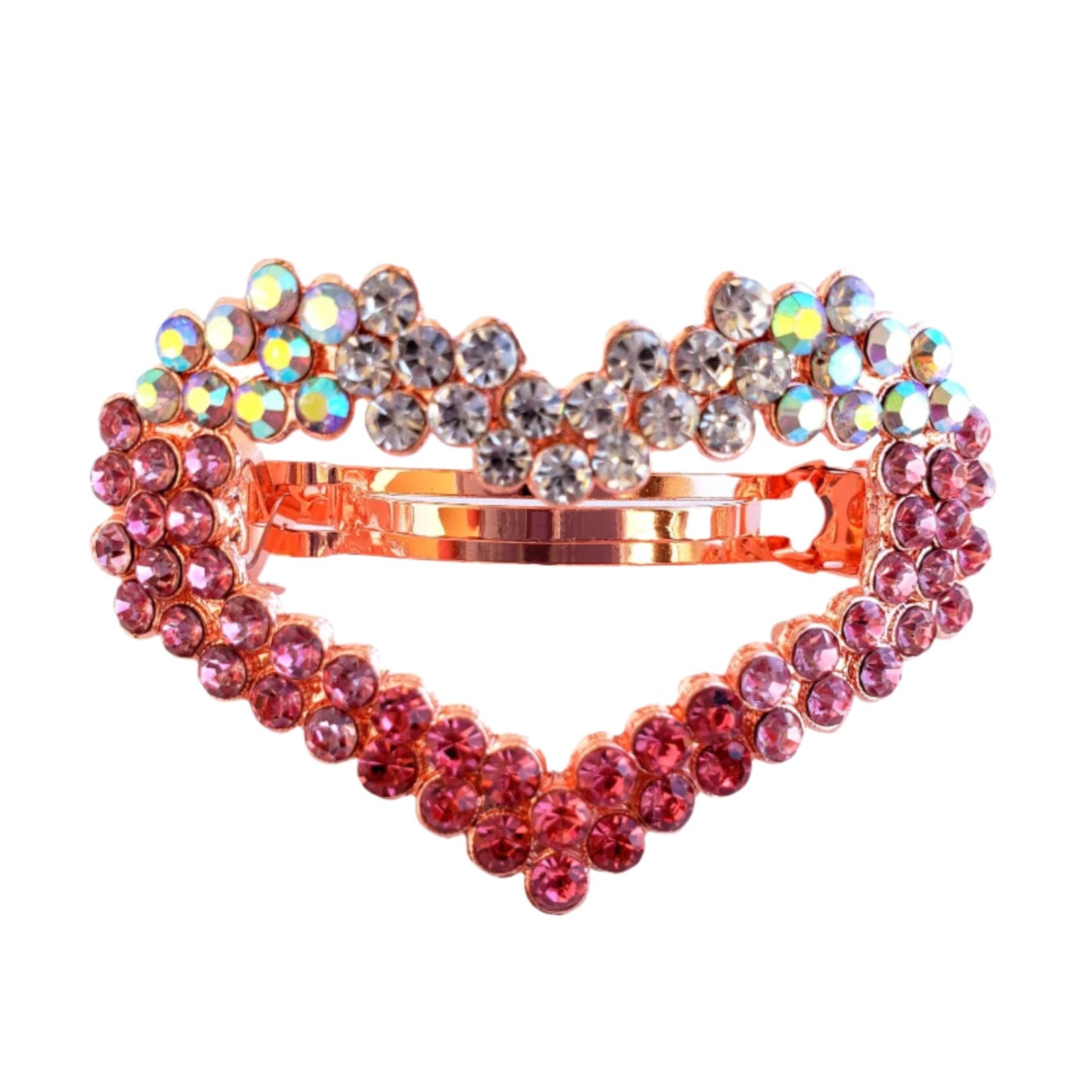 Ombre Crystal Heart Hair Clip from Confetti Kitty, Only 5.99
