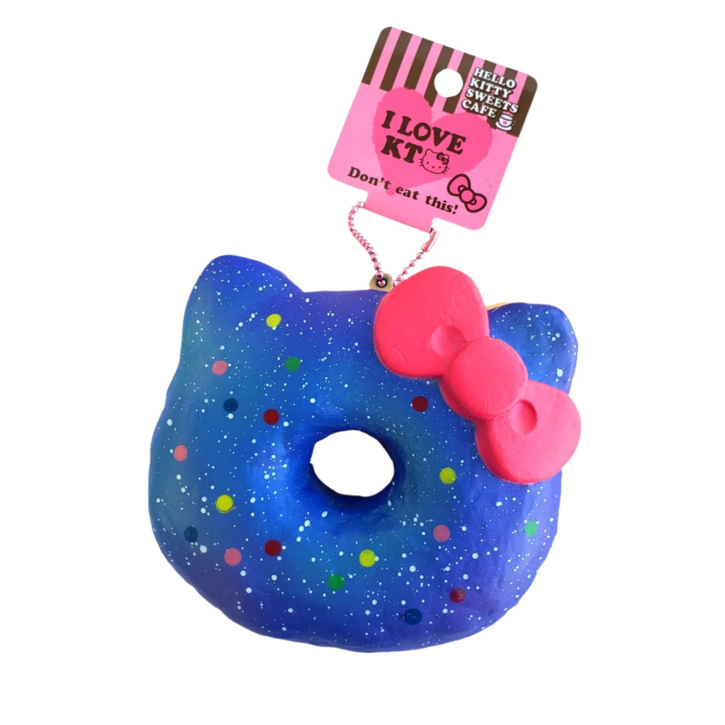 Hello Kitty Sweets Café Blue Galaxy Doughnut Squishy Bag Charm from Confetti Kitty, Only 14.99