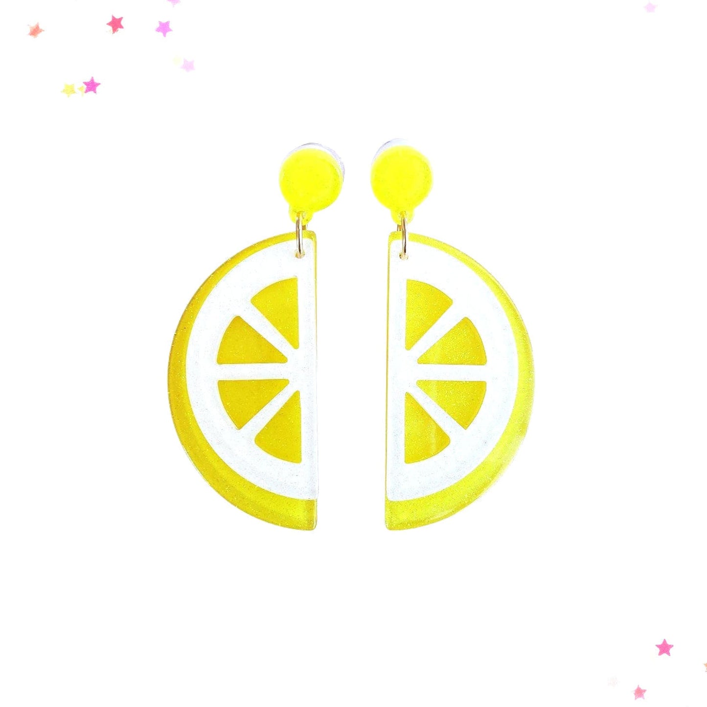 Summer Lemon Acrylic Earrings from Confetti Kitty, Only 7.99