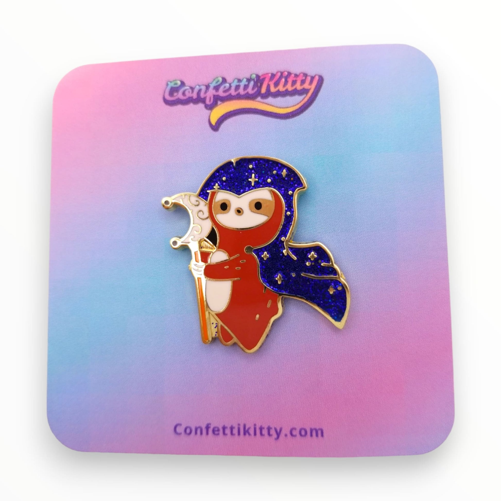 Dungeons & Dragons Sloth Mage Enamel Pin from Confetti Kitty, Only 12.99