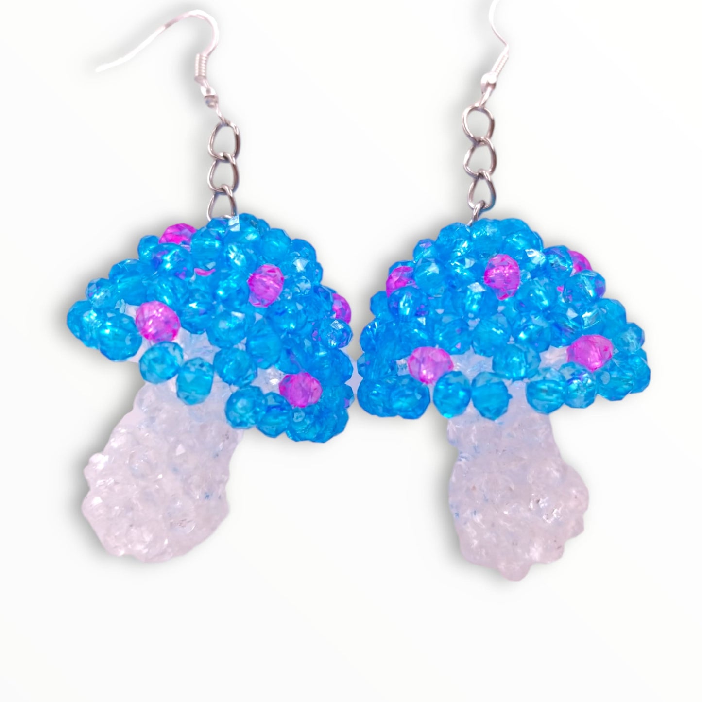 Large Beaded Mushroom Earrings from Confetti Kitty, Only 9.99
