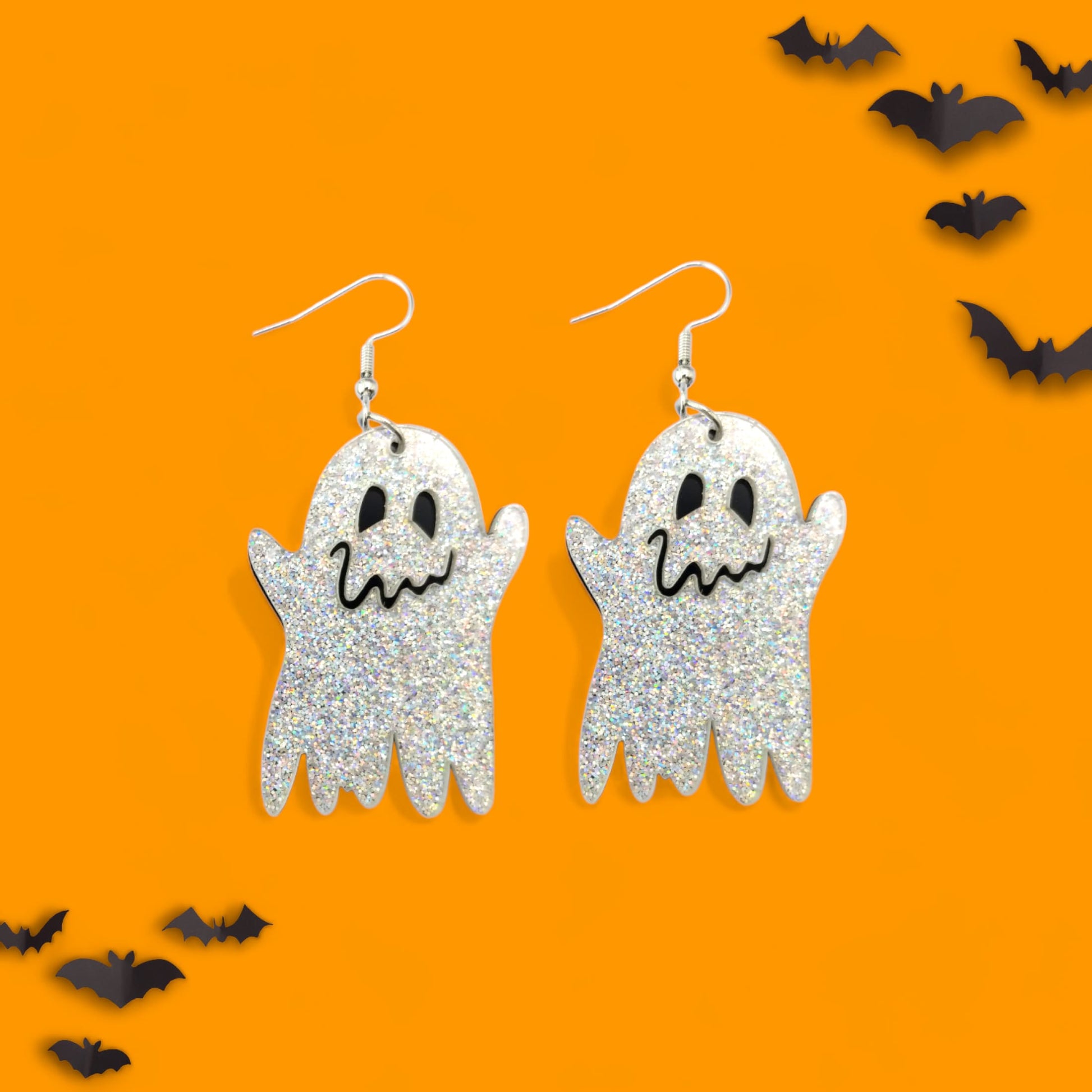 Spooky Sparkly Ghost Earrings from Confetti Kitty, Only 7.99