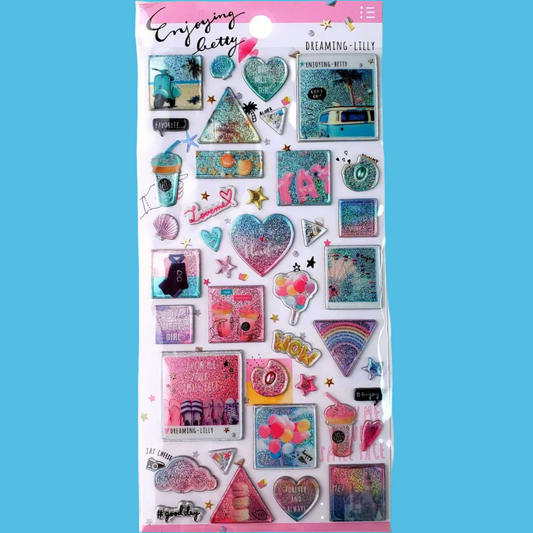 Nostalgia Journal Stickers from Confetti Kitty, Only 8