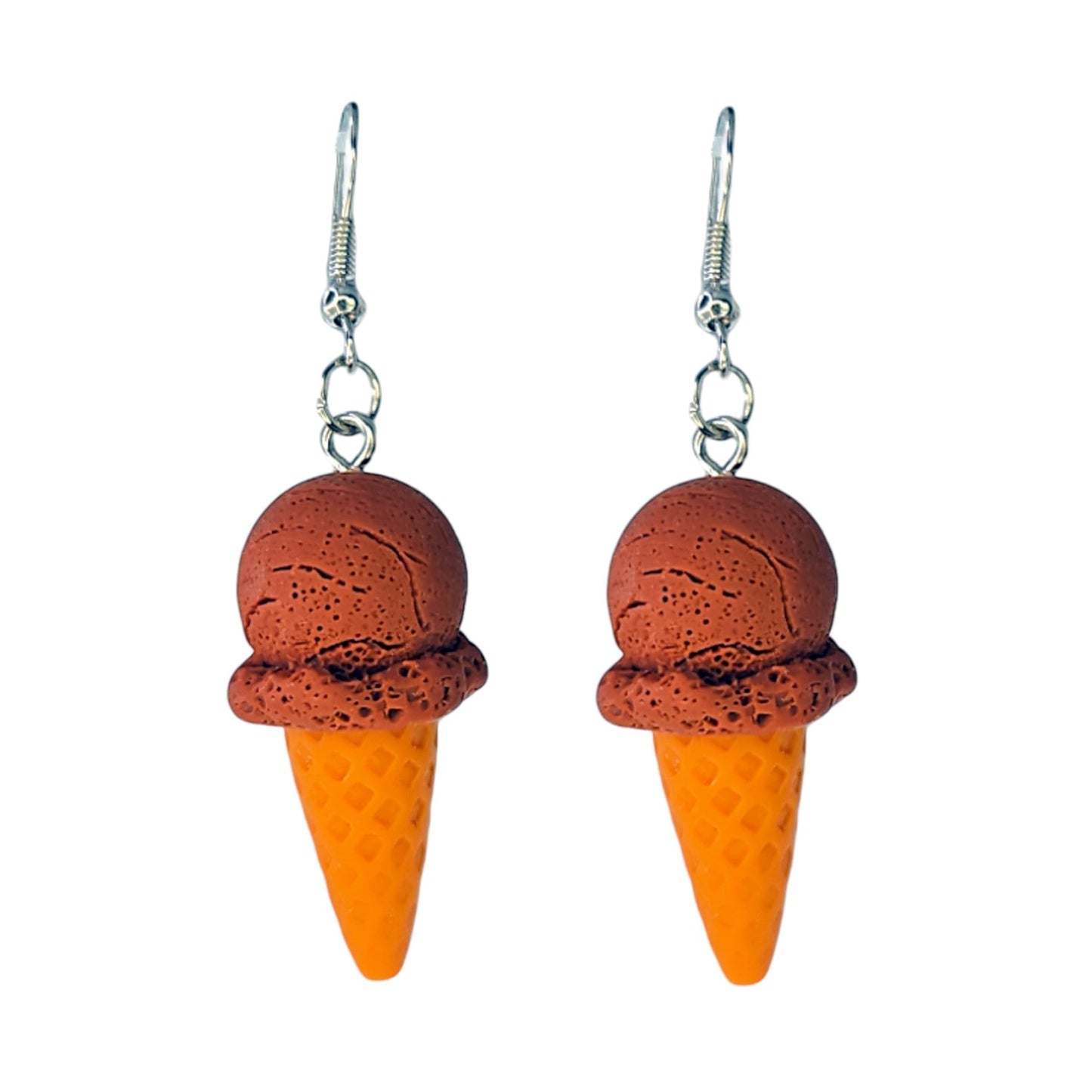 Chocolate Ice Cream Cone Earrings from Confetti Kitty, Only 8