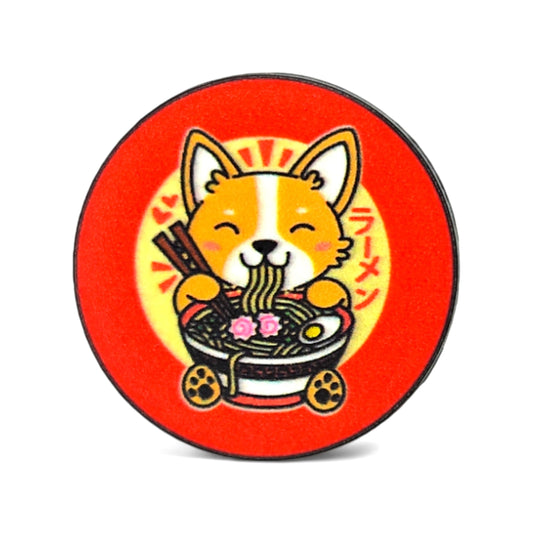 Corgi Noodle Time Badge Pin from Confetti Kitty, Only 8