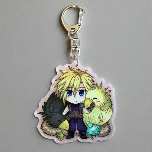 Cloud with Chocobos Keychain from Confetti Kitty, Only 10