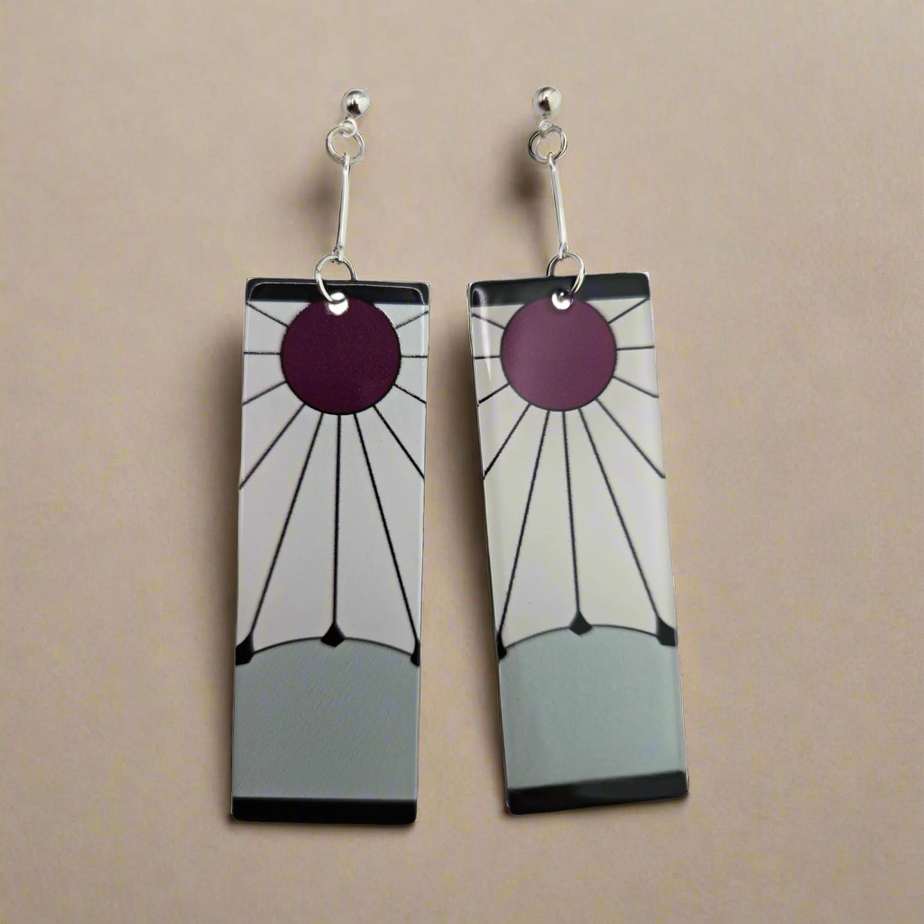 Hanafuda Tanjiro Cosplay Earrings from Confetti Kitty, Only 8