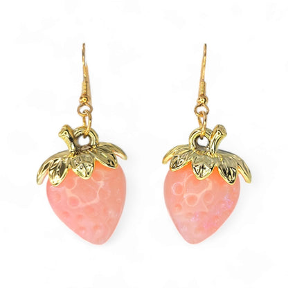 Strawberry Dangle Earrings from Confetti Kitty, Only 8