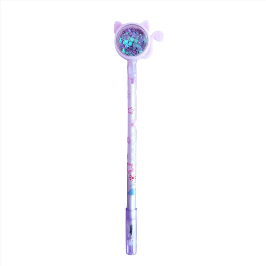 Cat-Shaped Sequin Shaker Gel Pen from Confetti Kitty, Only 1.49
