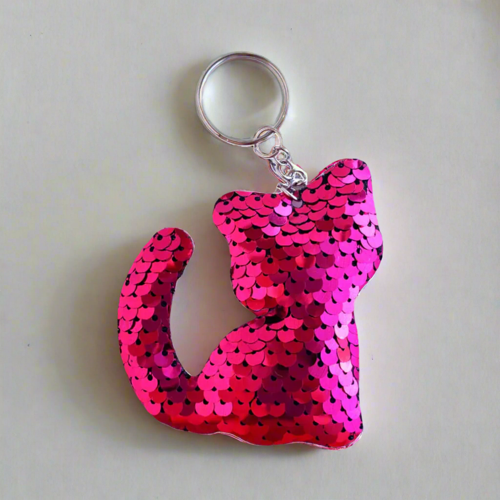 Sequin Cat Keychain from Confetti Kitty, Only 2.99