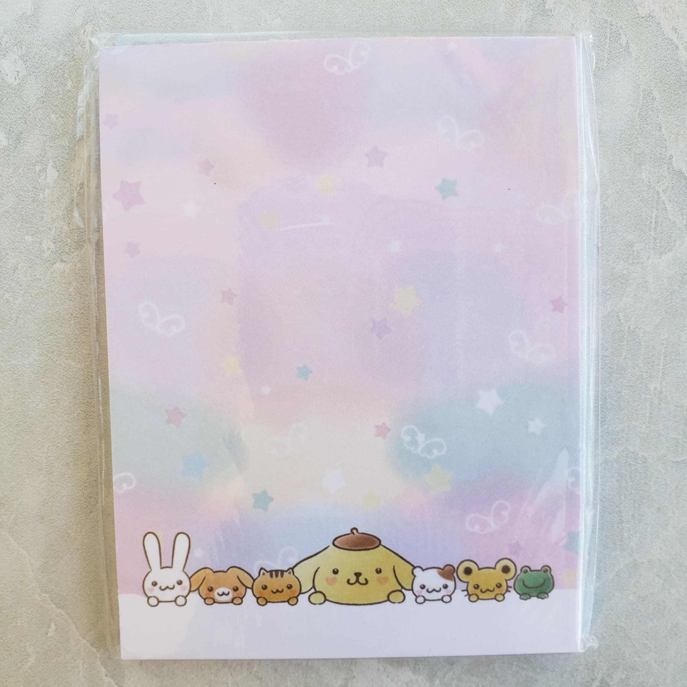 Pompompurin & Friends Note Pad - Confetti Kitty