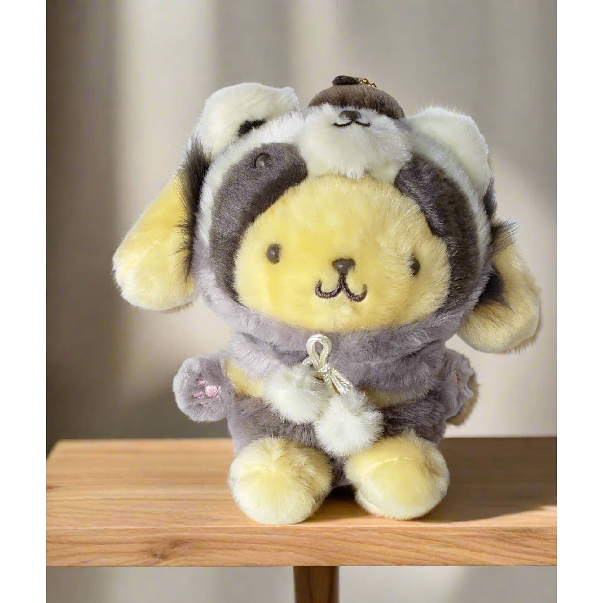 Pompompurin in Raccoon Costume Woodland Series Plush Mascot from Confetti Kitty, Only 20