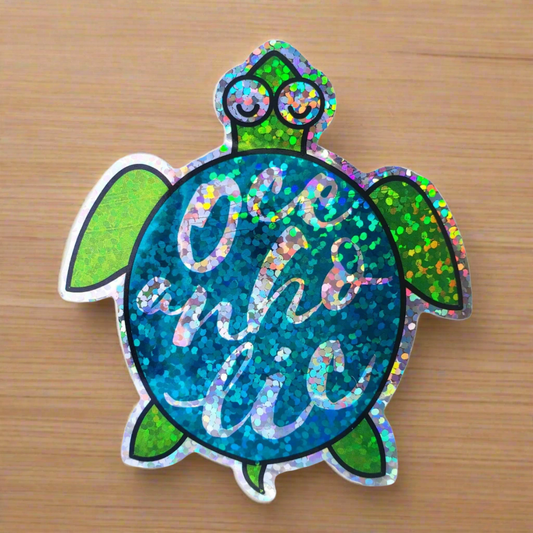Oceanholic Turtle Sticker from Confetti Kitty, Only 2