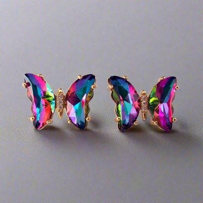 Butterfly Earrings Studs from Confetti Kitty, Only 8