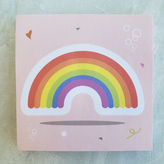 Rainbow Sticky Note Pad from Confetti Kitty, Only 1.99