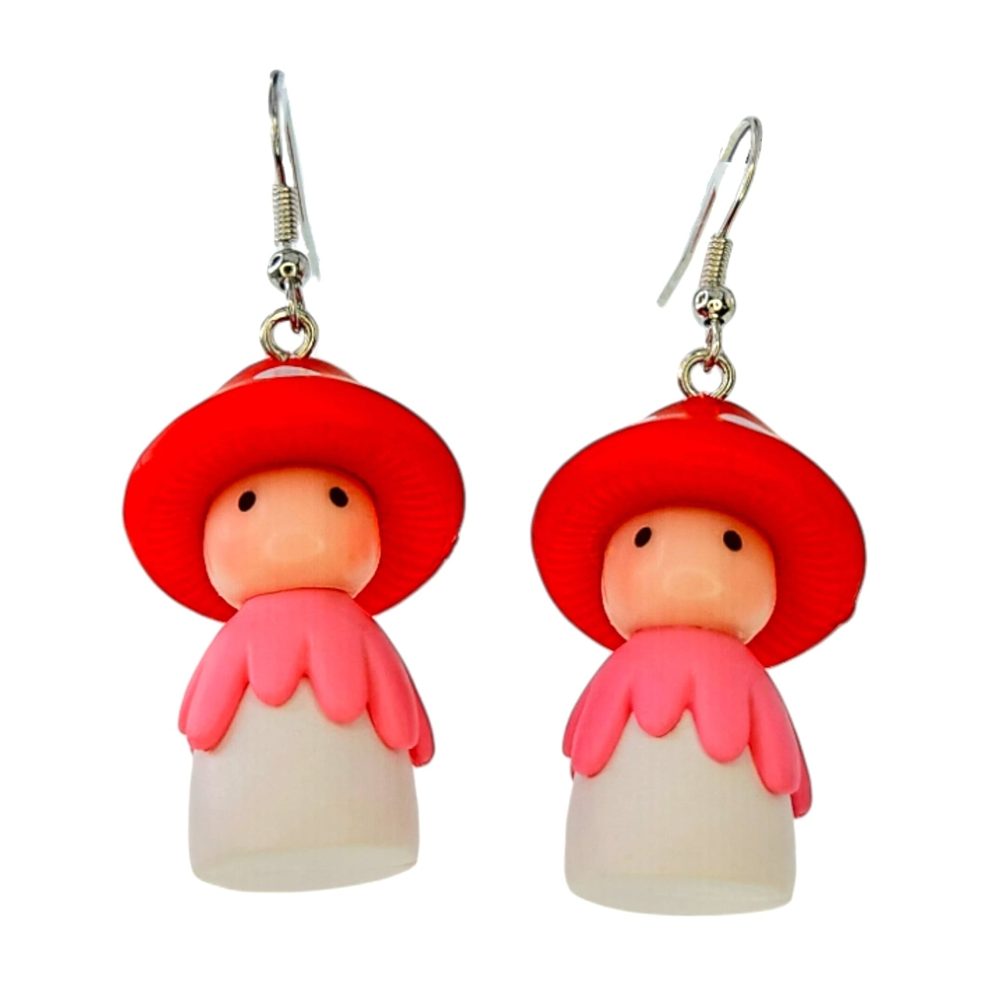 Woodland Mushroom People Earrings from Confetti Kitty, Only 10