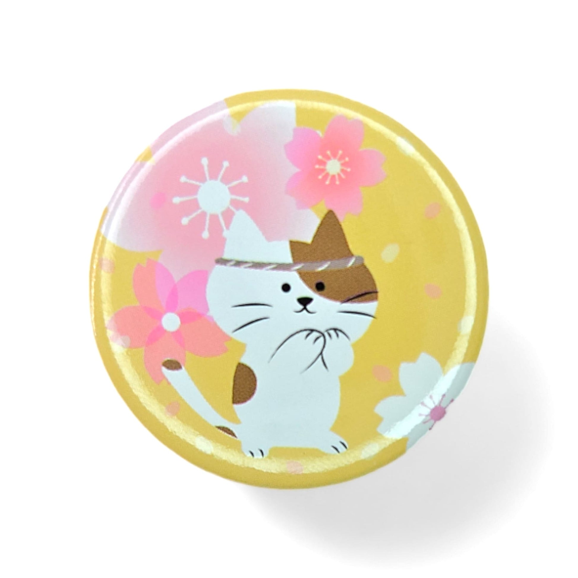 Sakura Cat Button Badge Pin from Confetti Kitty, Only 2.99