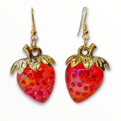 Strawberry Earrings from Confetti Kitty, Only 8