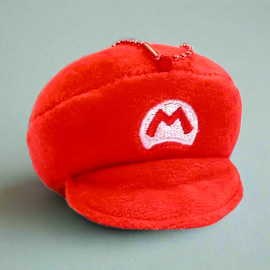 Mario Hat Plush Keychain from Confetti Kitty, Only 8