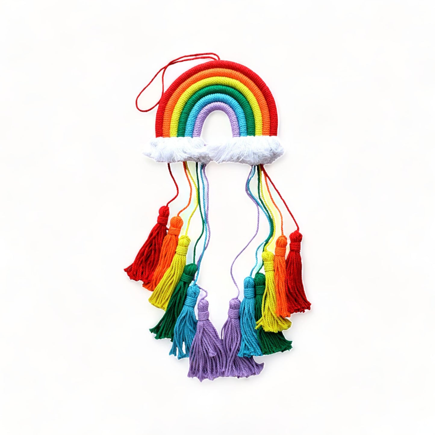 Whimsical Rainbow Macrame Wall Decor from Confetti Kitty, Only 24.99