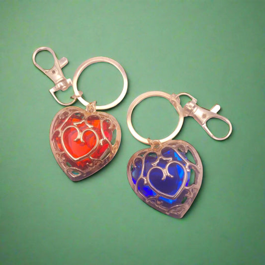 Zelda Skyward Sword Heart Container Keychain from Confetti Kitty, Only 8
