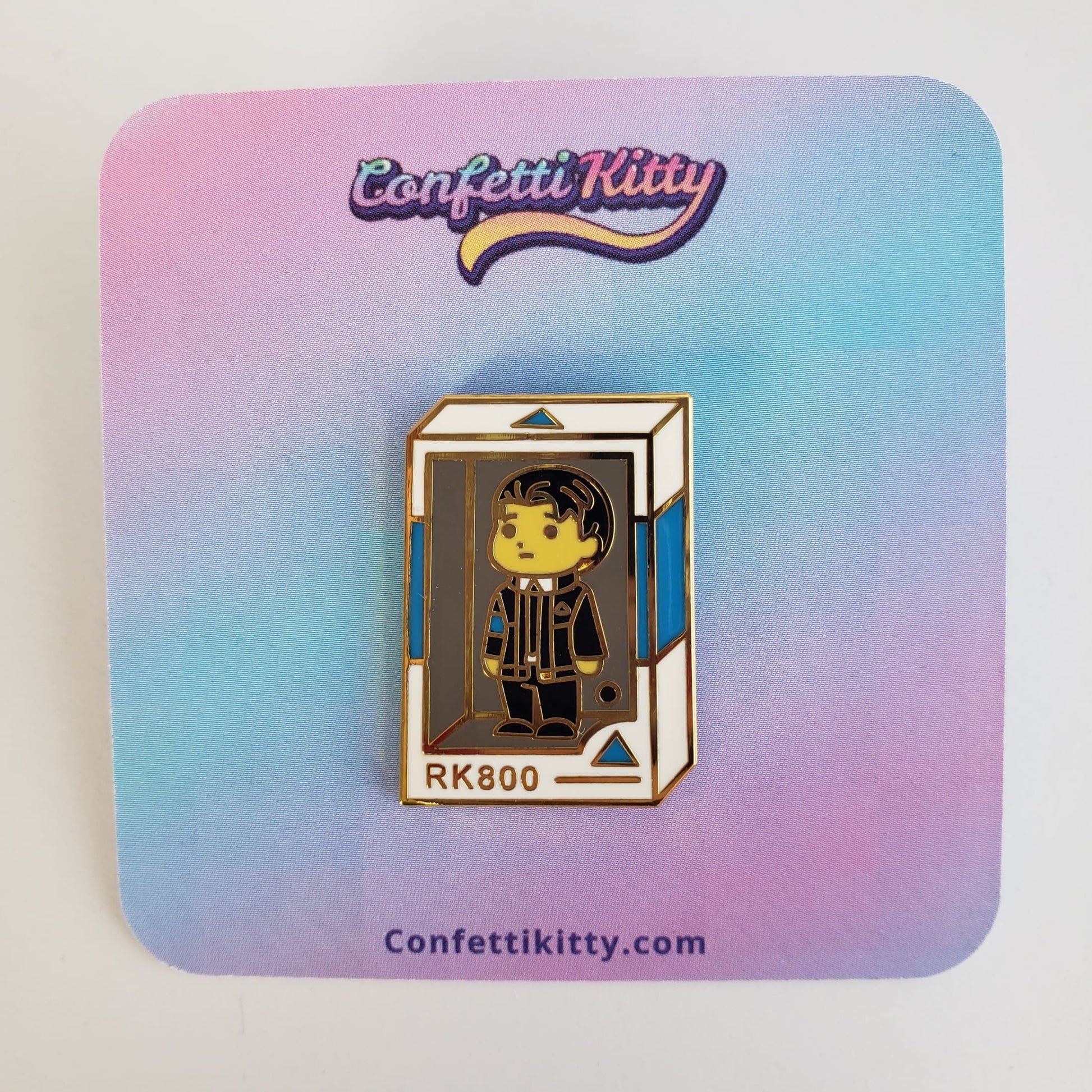 Detroit Become Human Connor RK800 Hard Enamel Pin from Confetti Kitty, Only 7.99