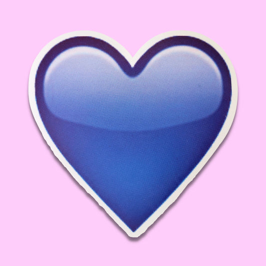 Blue Heart Waterproof Sticker from Confetti Kitty, Only 1.00