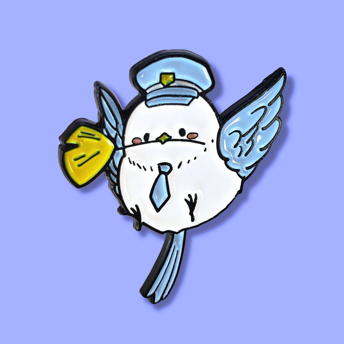 Special Delivery Mail Bird Enamel Pin from Confetti Kitty, Only 4.99